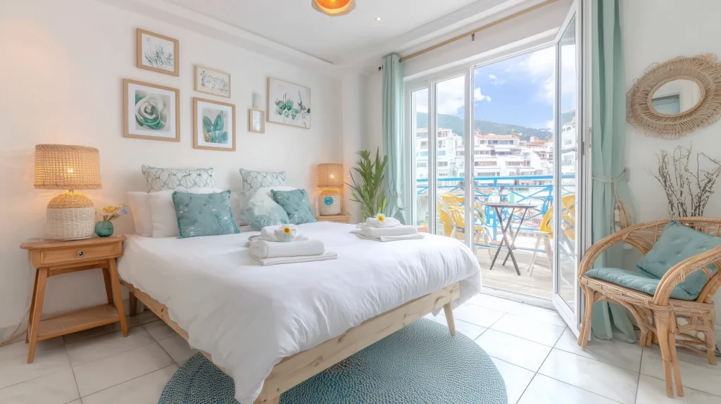 lit douillet dans un studio à tanger