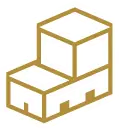 Contour or et blanc d'un penthouse.