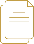 Contour doré d'un document.
