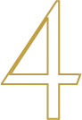 contour doré chiffre 4.